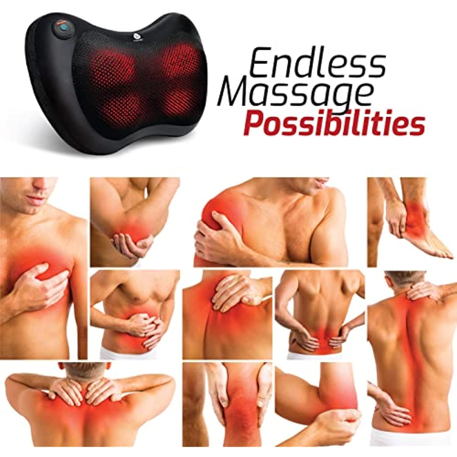 Shiatsu Heating Neck & Back Massager-2