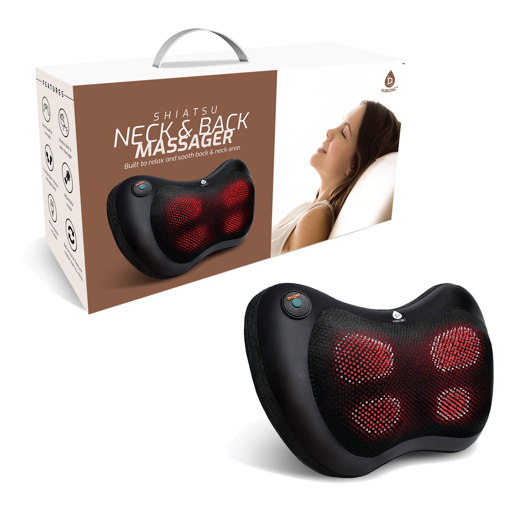 Shiatsu Heating Neck & Back Massager-0